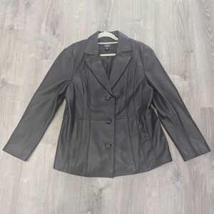 BGSD Lambskin Leather 3-Button Jacket XL – Excellent Condition